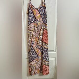 Patchwork Paisley Maxi Skirt - Pink Multi